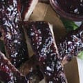Blueberry Barbecue Sauce with Barbecue Pork Ribs