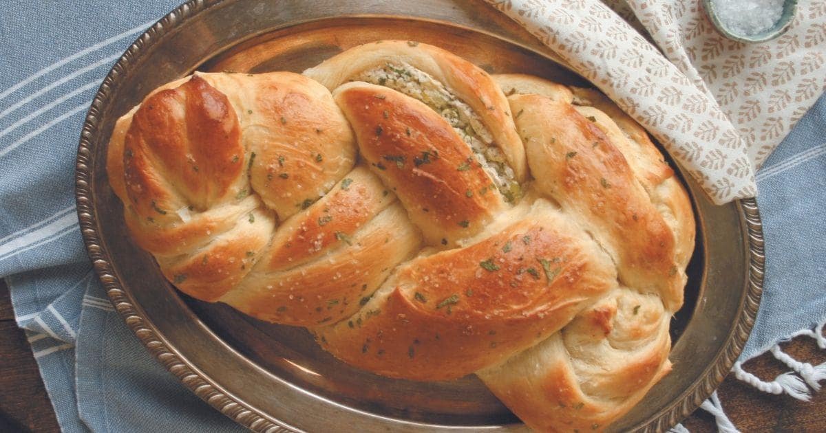 Cedar Savoury Challah With Goat Cheese