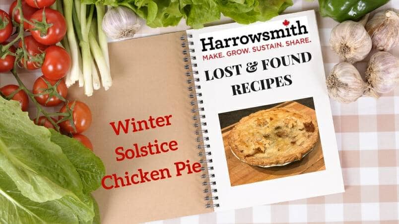 Lost and Found Recipe Winter Solstice Chicken Pie