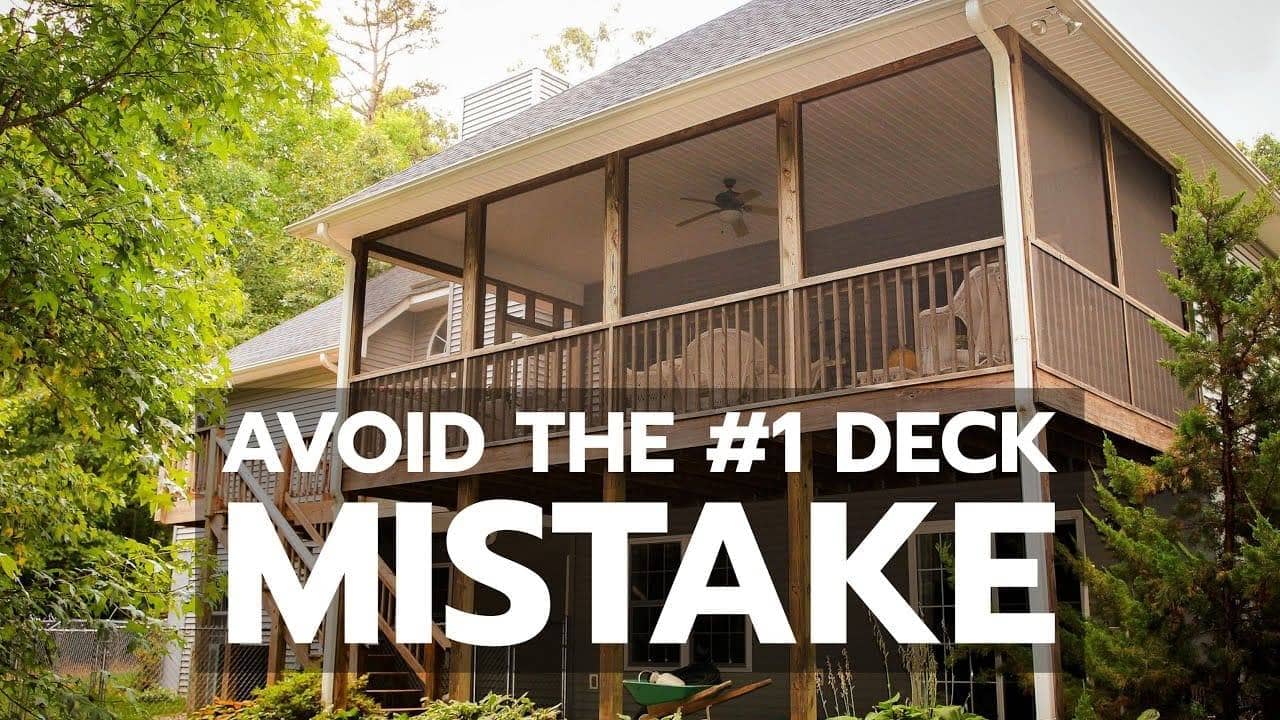 Avoid the #1 Deck Mistake